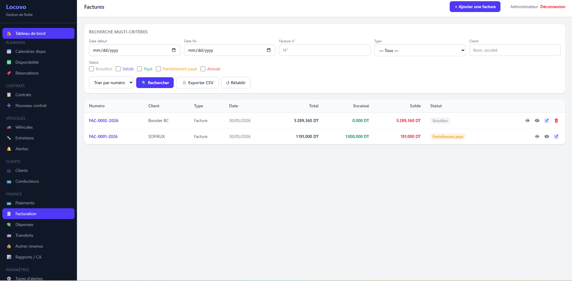 Locovo interface 6